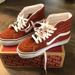 Vans Women's Sneakers in Red and White
